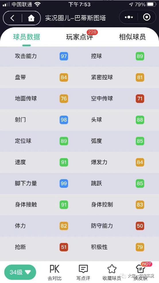 实况手游传奇球员品级打破表