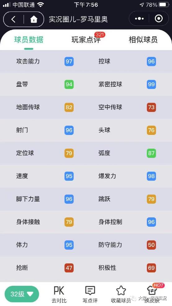 实况手游传奇球员品级打破表