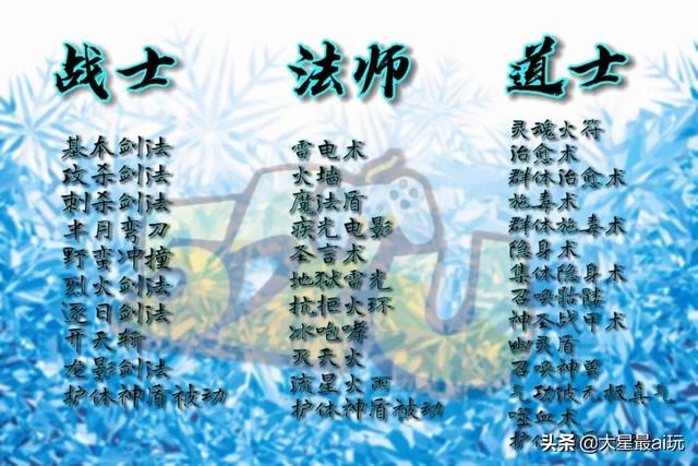 多职业传奇手游