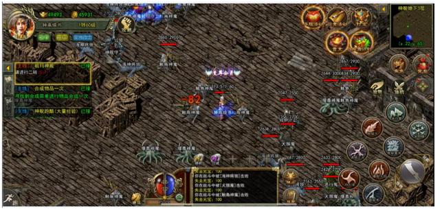 满屏光柱的传奇手游